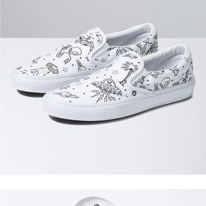 Vans Authentic Unidentified U-Paint White Skate Shoes